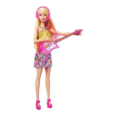 Barbie Big City, Big Dreams Malibu Roberts Rocker Fashion Doll and Music Accessories Set, Multicolor