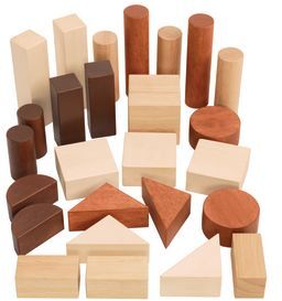 Excellerations Sustainably Harvested Rubberwood Unit Blocks Tower  26 Pieces by Excellerations