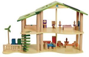 Environments Modern Wooden Doll House  26 Pieces by Environments