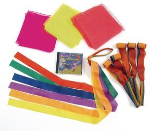 Discount School Supply Musical Scarves Movement Set  19 Pieces by Discount School Supply