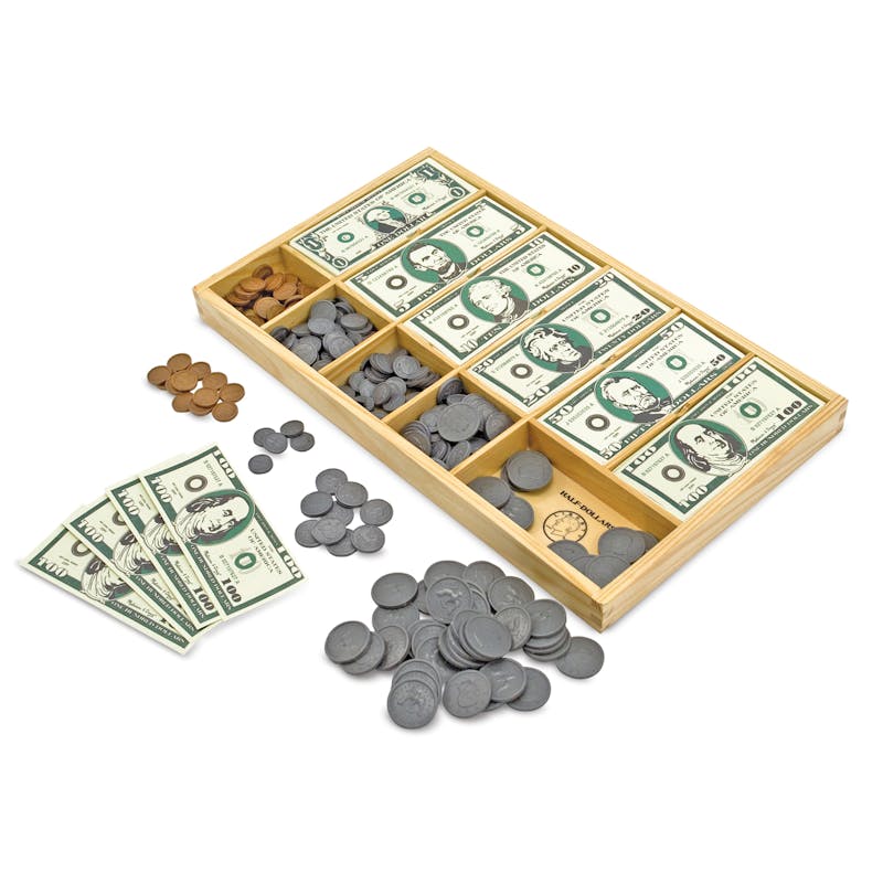 Melissa & Doug Play Money Set - 550 Pieces  Ages 3+