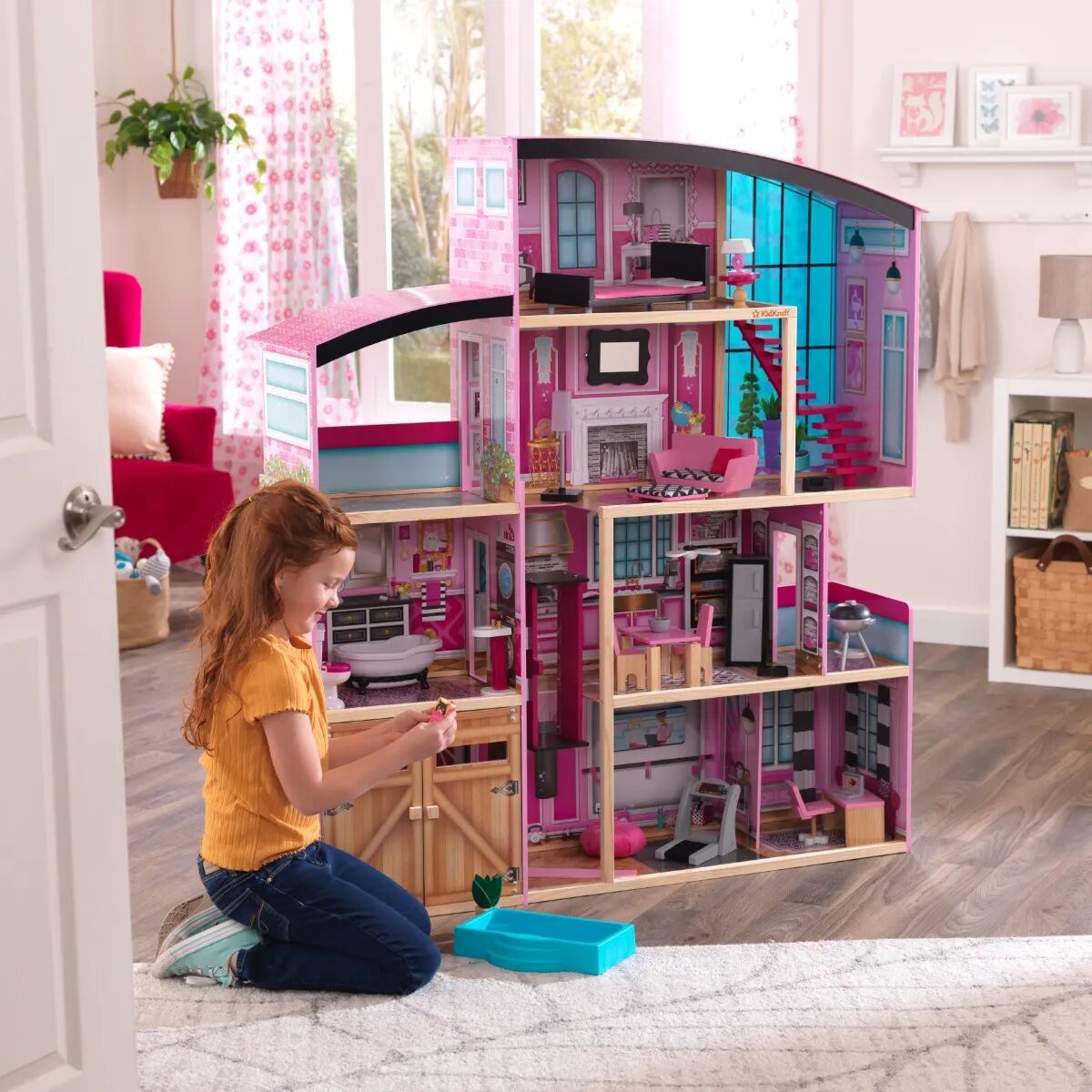 Kids Kidkraft Shimmer Mansion Dollhouse   Modern