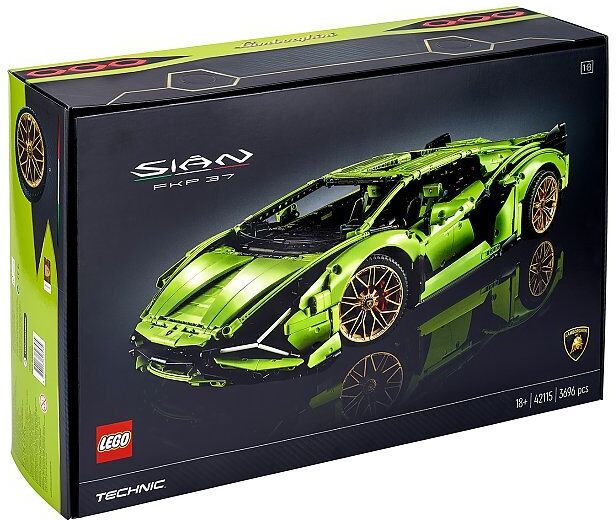 Auf Lager LEGO Technic - Lamborghini Sian FKP 37 42115 5702016617535 transparent EG