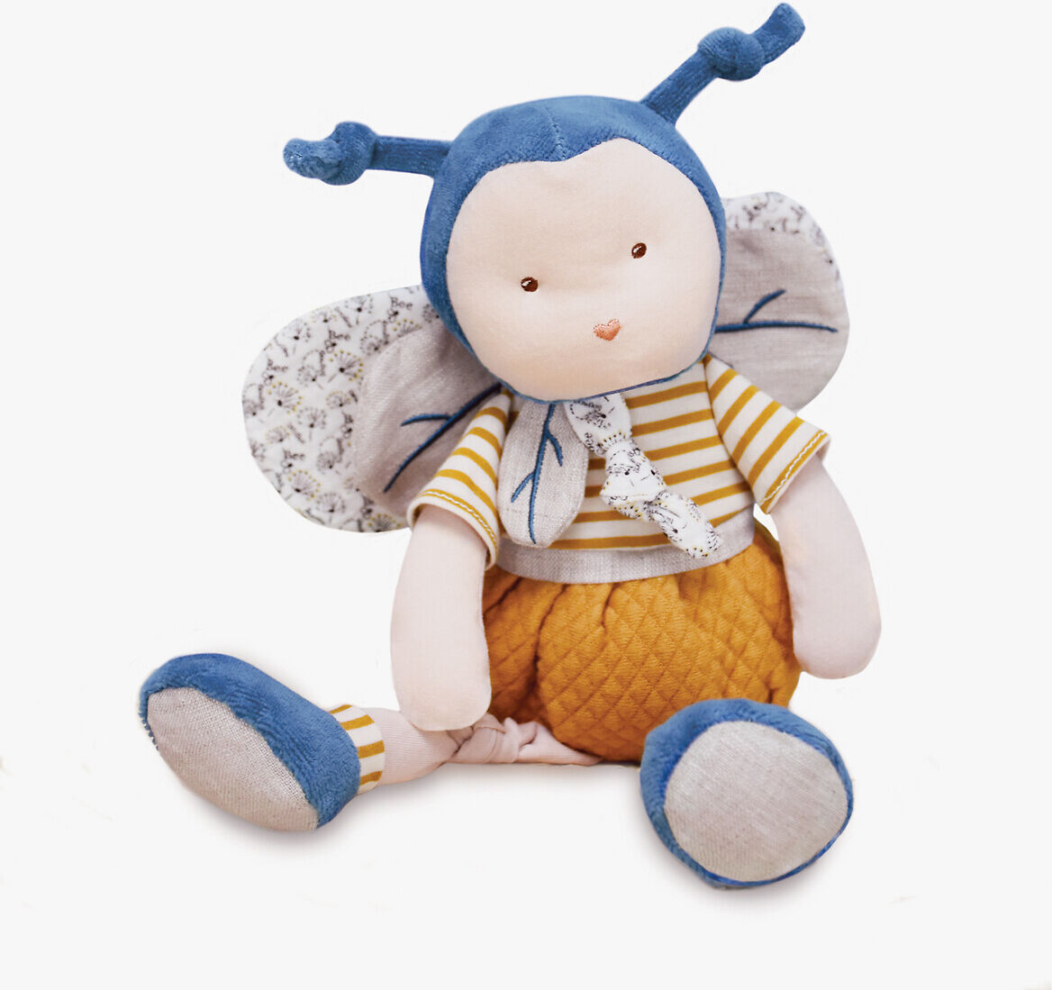 DOUDOU ET COMPAGNIE Peluche pollen l'abeille bio