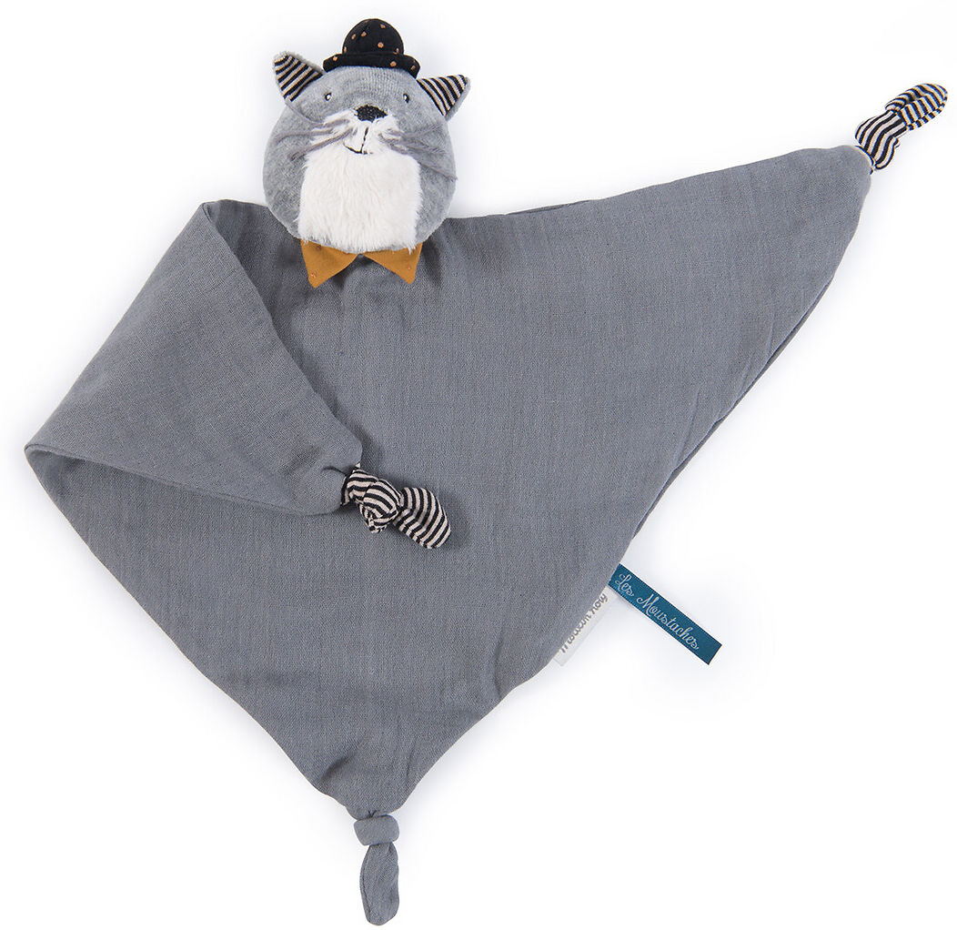 MOULIN ROTY Doudou lange Fernand 34 cm les moustaches