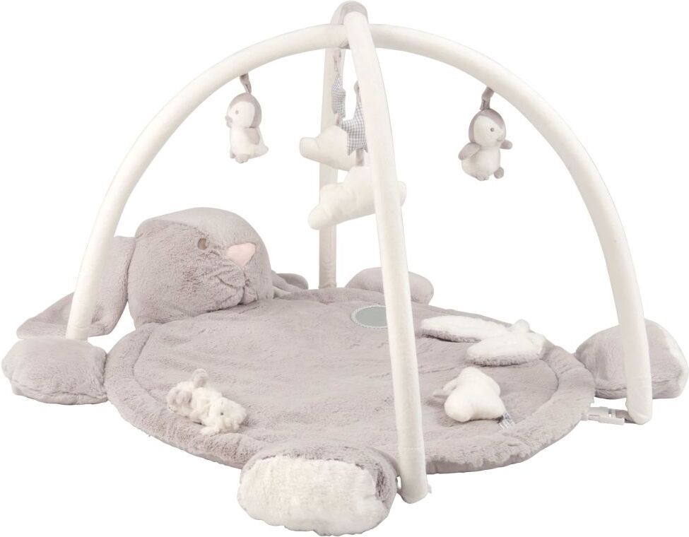 Maisons du Monde Tapis d'éveil bébé rond lapin gris D90