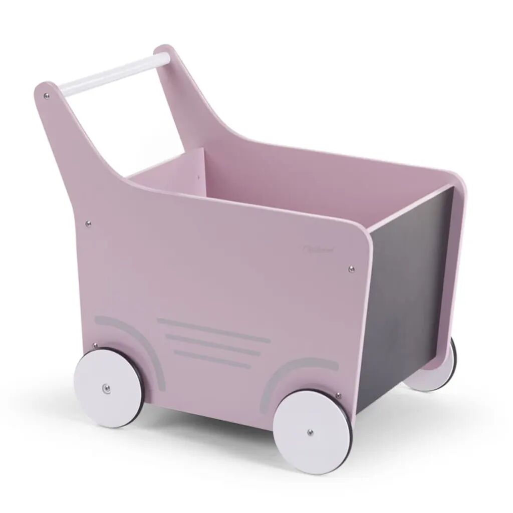 CHILDHOME Poussette jouet en bois Rose WODSTRP