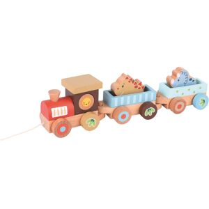 Spielba Nachziehspielzeug »Nachzieh-Zug Dino aus Holz« bunt