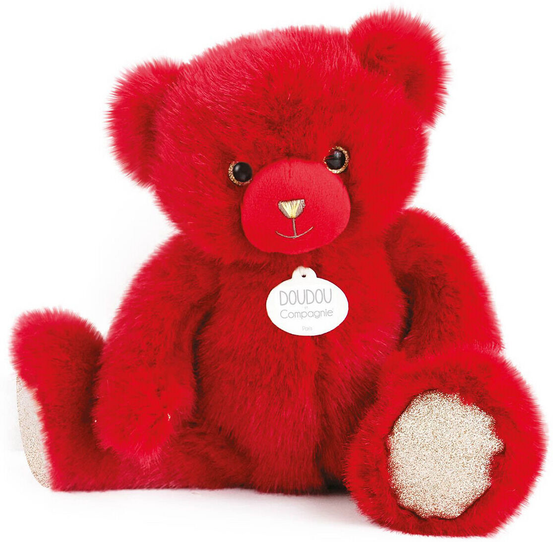 DOUDOU ET COMPAGNIE Plüsch-Teddy 30 cm zum Sammeln BLAU;ROT