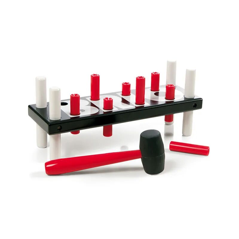 Brio Holz-Spielzeug KLOPFBANK 10-teilig in schwarz/rot