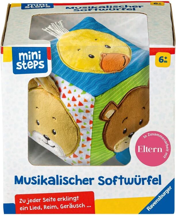 Ravensburger Verlag ministeps® Soundspielzeug MUSIKALISCHER SOFTWÜRFEL in bunt