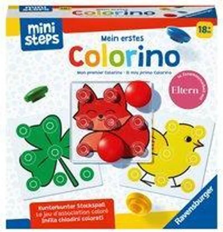 Ravensburger Verlag Ravensburger ministeps 4186 Mein erstes Colorino, Klassisches Steckspiel zum Far