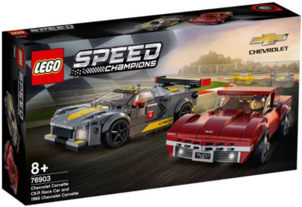 Lego 76903 - Speed Champions - Chevrolet Corvette C8-R & 1968 Chevrolet Corvette