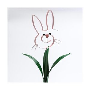 Hase BUNNY Osterhase Beetstecker Gartendeko H: 61,5cm rosa