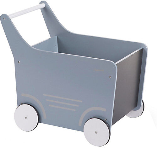 CHILDHOME Holz-Puppenwagen Stroller, Holz, mintblau