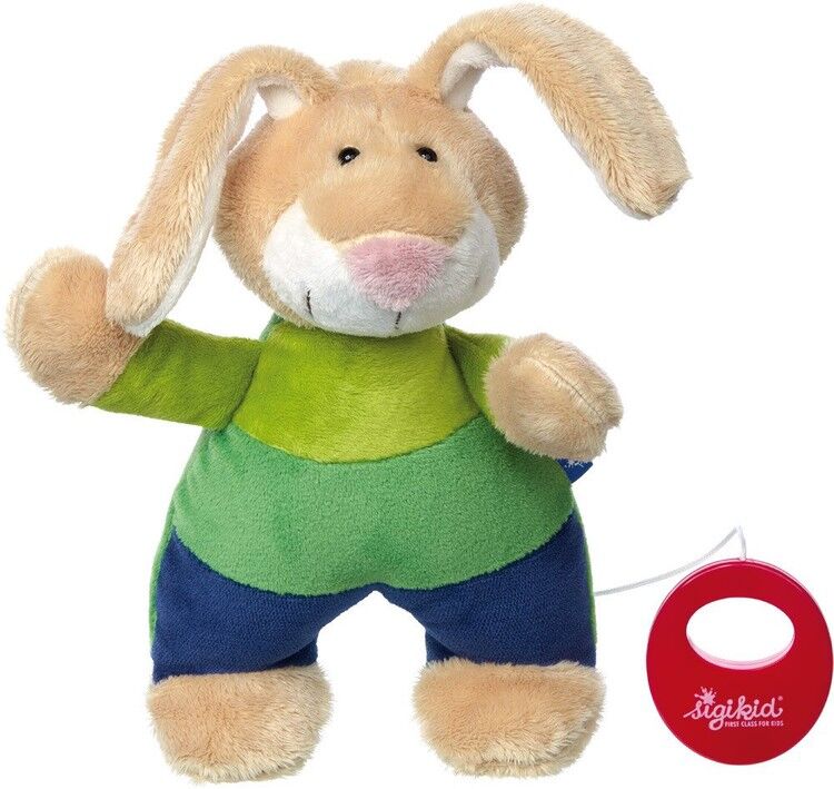 sigikid Baby Kuscheltier Hase aus der Blue Collection von Sigikid mit Tasche