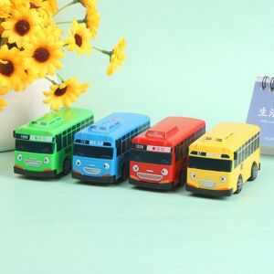 4 stk Tayo The Little Bus Cartoon Pull Back Set L