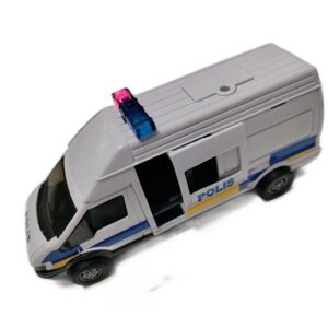 A2Z Pull-back politibus legetøjsvogn med lys og lyd
