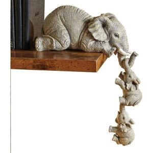 AUZHENCHEN Elefanthylde figurer, mor elefant og baby elefant, gave