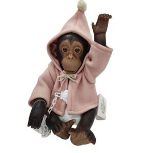 ASI VIL, S.L. LOLA LA CHIMPANCÉ GORRO ROSA VIEJO MONITO REBORN