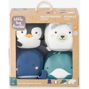 LITTLE BIG FRIENDS Dooballs - Set de 4 Bolas Doudous - BABYTOLOVE multicolor