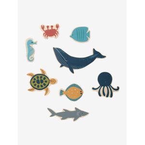 VERTBAUDET Conjunto de animales marinos de madera FSC® azul
