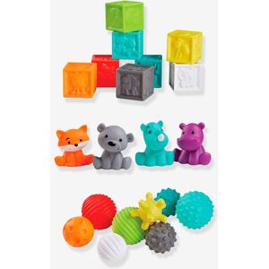 INFANTINO Estuche con 8 bolas, 4 animales y 8 cubos sensoriales Bluebox multicolor