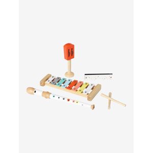 VERTBAUDET Pack de 4 instrumentos musicales de madera FSC® rojo