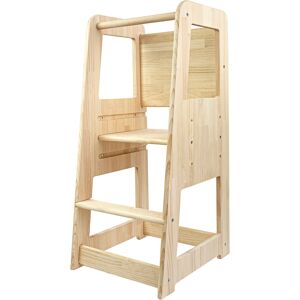 RNT by Really Nice Things Torre de aprendizaje pino macizo en madera natural Montessori.