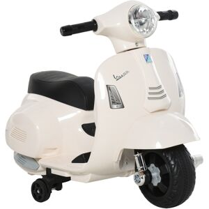 Homcom Moto eléctrica infantil color blanco 66.5 x 38 x 52 cm