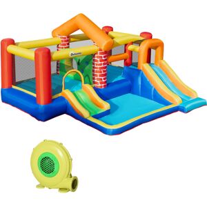 Outsunny Castillo inflable multicolor 380 x 370 x 230 cm