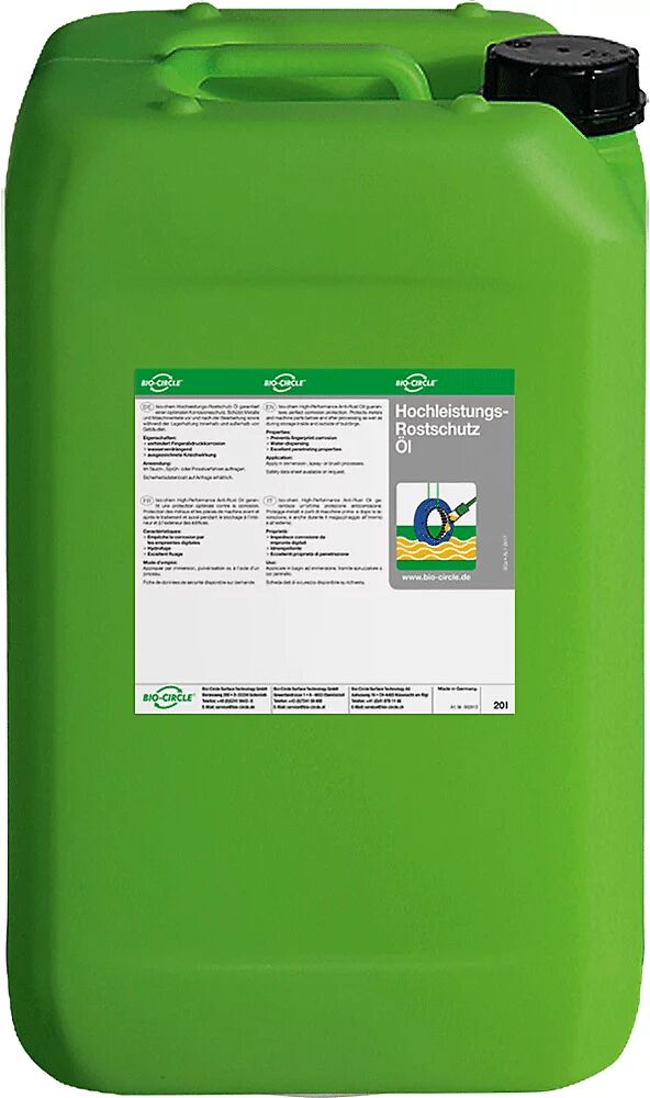 Bio-Circle Aceite protector contra la oxidación, bidón de 20 l, con protección a largo plazo