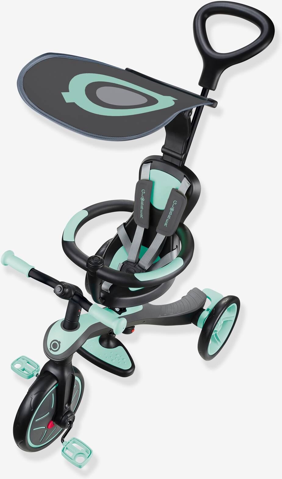 Triciclo evolutivo 3 en 1 GLOBBER verde mint