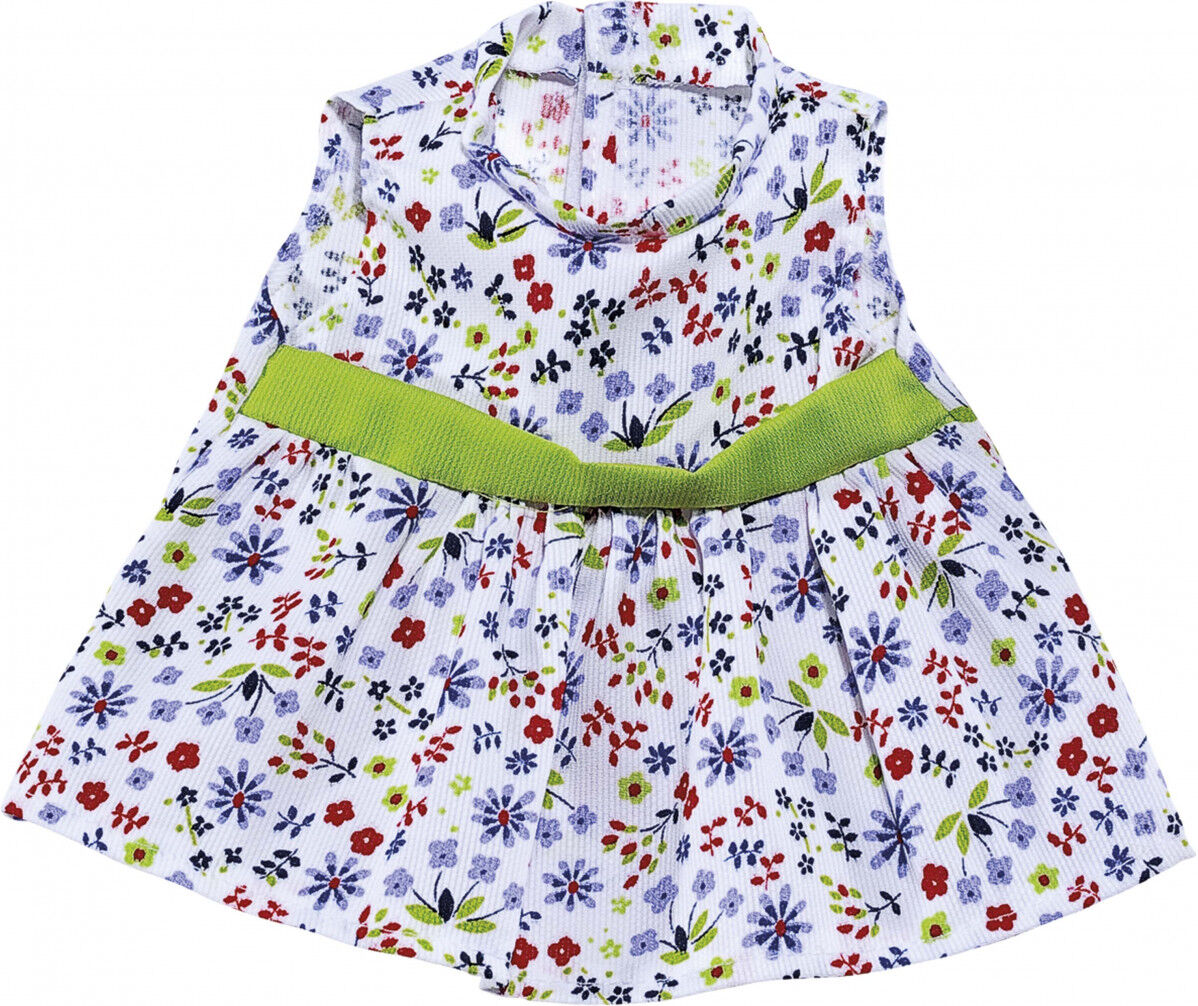 Abacus Ropa para muñeco  Vestido estampado flor pértiga Verde