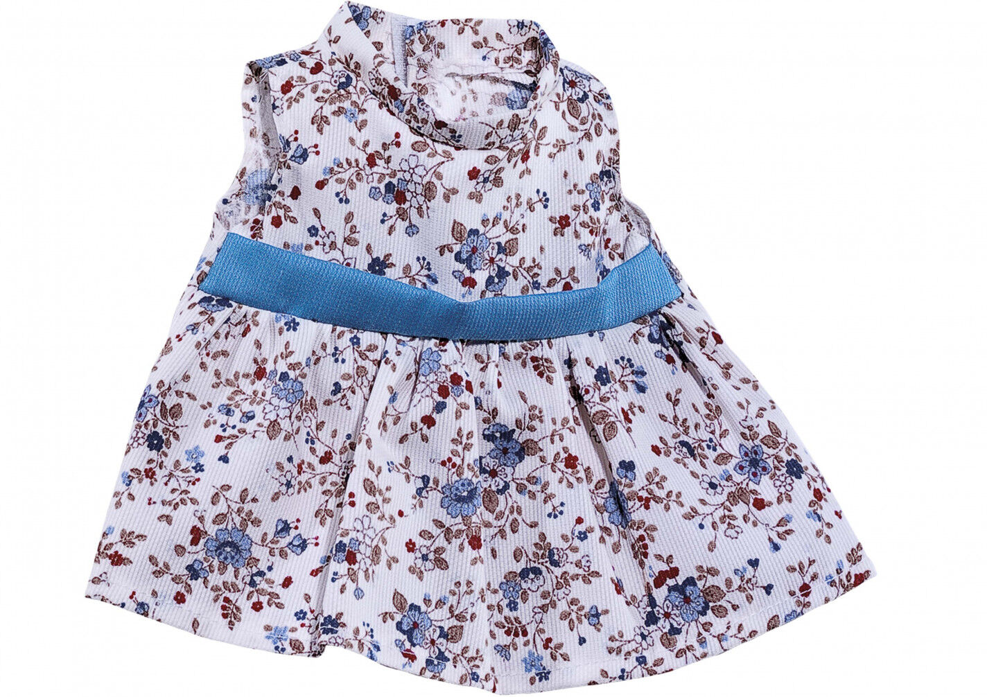 Abacus Ropa para muñeco  Vestido estampado flor pértiga Azul