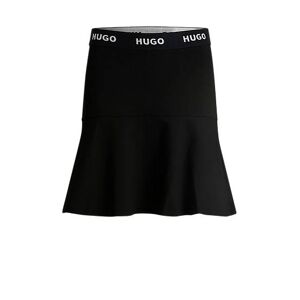 HUGO Jersey mini skirt with flounce hem
