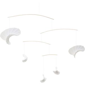 Flensted Mobiles - Waves 5 Mobile, blanc