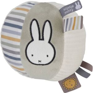 Balle grelot en tissu Miffy - Fluffy Bleu-Vert