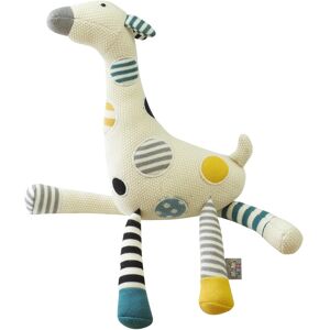 Peluche en coton maille tricot - Doudou Girafe