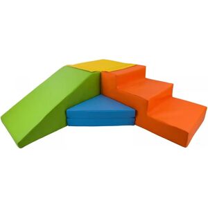 Set de 4 blocs en mousse pour le jeu jaune, vert, bleu, orange