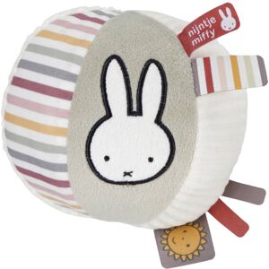 Balle grelot en tissu Miffy - Fluffy Rose