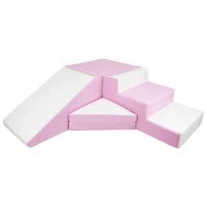 Set de 4 blocs en mousse pour le jeu blanc, rose (pastel)