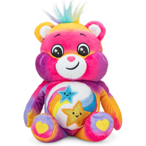 Peluche Bisounours - TOUBONTE - 22cm - Glitter étoile arc-en-ciel