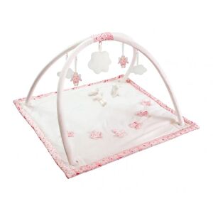 Tapis d'Eveil Musical - Fleurs Roses Mouton & Lapin