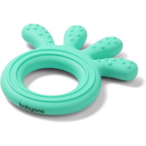 BabyOno Be Active Silicone Teether Octopus jouet de dentition Mint 1 pcs