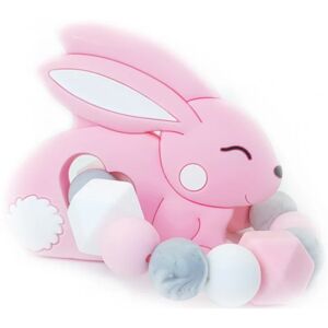 KidPro Teether Bunny Pink jouet de dentition 1 pcs