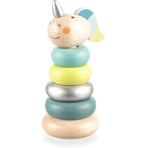 Zopa Wooden Unicorn anneaux à empiler en bois Blue 1 pcs