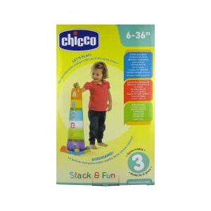 Chicco Baby Senses Stack et Fun 6-36 Mois - Boîte 4 pièces puzzle + 6 coupes emplilables + 4 balles