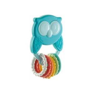 Chicco Hochet Hibou Avec Anneaux - Carton 1 hochet