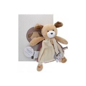 Doudou et Compagnie Réglisse le Chien Doudou Attache Sucette (1 Doudou + 1 Boite) - Boîte 1 doudou